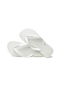 Havaianas - Japonki. Kolor: biały. Materiał: syntetyk, materiał, guma. Wzór: gładki. Obcas: na obcasie. Wysokość obcasa: niski #4