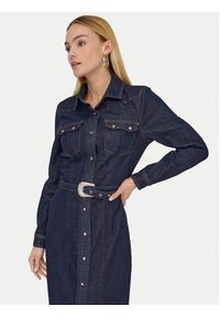 only - ONLY Sukienka jeansowa Camomile 15357757 Granatowy Regular Fit. Kolor: niebieski. Materiał: bawełna #2