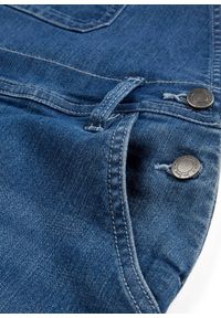 bonprix - Dżinsy ogrodniczki wide leg. Kolor: niebieski #2
