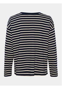 Kaffe Bluzka Winny 10507727 Granatowy Regular Fit. Kolor: niebieski. Materiał: bawełna #4