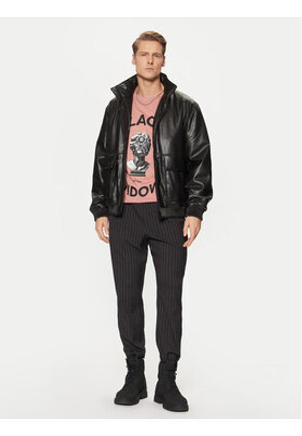 Hugo - HUGO T-Shirt Dostalgi 50530684 Różowy Relaxed Fit. Kolor: różowy. Materiał: bawełna