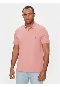 TOMMY HILFIGER - Tommy Hilfiger Polo 1985 MW0MW17770 Różowy Regular Fit. Typ kołnierza: polo. Kolor: różowy. Materiał: bawełna