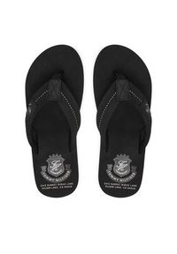 TOMMY HILFIGER - Tommy Hilfiger Japonki Patch Hilfiger Beach Sandal FM0FM05804 Czarny. Kolor: czarny. Materiał: materiał #6