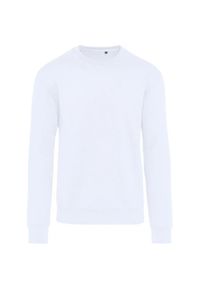 SG - Bluza Unisex Dla Dorosłych Z Bawełny Ringspun Bez Metki. Kolor: biały. Materiał: bawełna