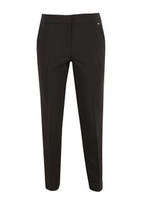 TOP SECRET - Eleganckie spodnie. Kolor: czarny. Wzór: haft. Sezon: zima, jesień. Styl: elegancki #2