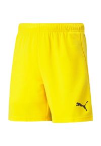 Spodenki piłkarskie dla dzieci Puma teamRISE Short Jr. Kolor: żółty #1