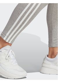 Adidas - adidas Legginsy Essentials 3-Stripes High-Waisted Single Jersey Leggings IC7152 Szary. Kolor: szary. Materiał: jersey, bawełna