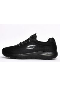 skechers - Buty na co dzień męskie SKECHERS SUMMITS wsuwane. Okazja: na co dzień. Zapięcie: bez zapięcia. Kolor: czarny