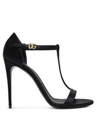 DOLCE & GABBANA - Dolce&Gabbana Sandały CR1766 A7630 Czarny. Kolor: czarny. Materiał: materiał #1
