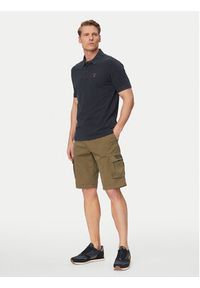 Aeronautica Militare Polo 261PO1925UP00406 Granatowy Regular Fit. Typ kołnierza: polo. Kolor: niebieski. Materiał: bawełna #4