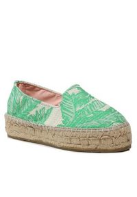 Manebi Espadryle Cotton Jaquard Double Sole Espadrilles G 4.8 D0 Zielony. Kolor: zielony. Materiał: materiał