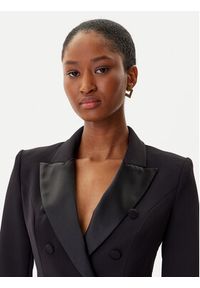 Elisabetta Franchi Marynarka AB-803-56E2-V520 Czarny Regular Fit. Kolor: czarny. Materiał: syntetyk #3