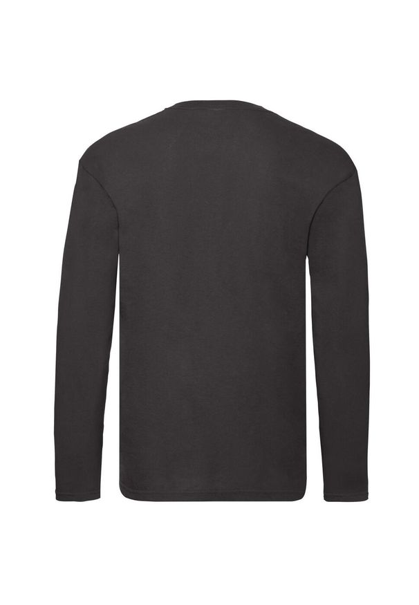 FRUIT OF THE LOOM - Oryginalna Koszulka Z Długim Rękawem Unisex Dla Dorosłych. Kolor: czarny. Długość rękawa: długi rękaw. Długość: długie