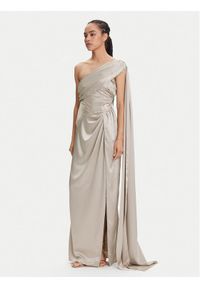 Marciano Guess Sukienka wieczorowa 5YGK01 7246A Beżowy Regular Fit. Kolor: beżowy. Materiał: syntetyk. Styl: wizytowy