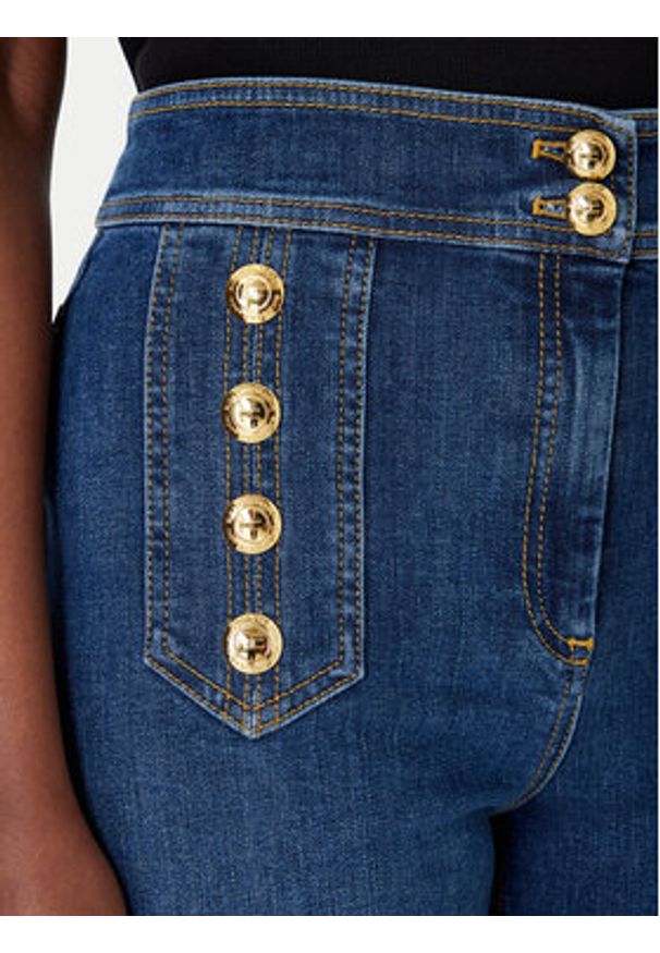 Elisabetta Franchi Jeansy PJ-19D-61E2 Niebieski Regular Fit. Kolor: niebieski