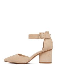 DeeZee Czółenka CEO-112233 Beżowy. Kolor: beżowy. Materiał: materiał #4
