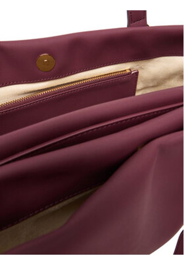 Love Moschino - LOVE MOSCHINO Torebka JC4020PP1NKD0552 Bordowy. Kolor: czerwony. Materiał: skórzane