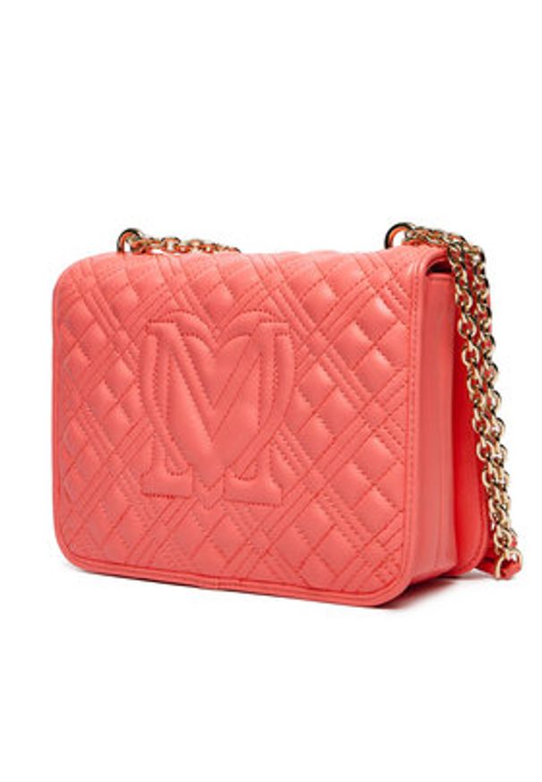 Love Moschino - LOVE MOSCHINO Torebka JC4000PP1MLA0464 Koralowy. Kolor: pomarańczowy. Materiał: skórzane