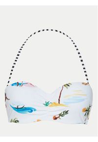 Seafolly Góra od bikini Isla Palm 30574-216 Biały. Kolor: biały. Materiał: syntetyk #7