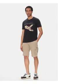 Aeronautica Militare T-Shirt 251TS2406J641 Granatowy Regular Fit. Kolor: niebieski. Materiał: bawełna #3