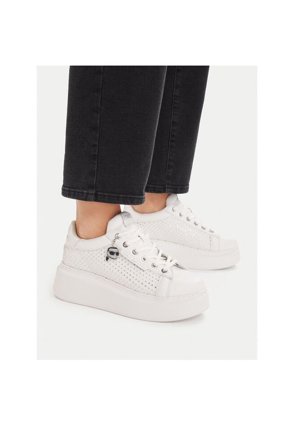 Karl Lagerfeld - Sneakersy KARL LAGERFELD. Kolor: biały