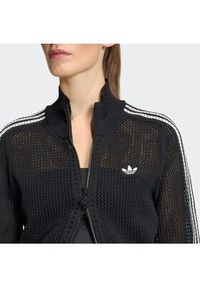 Adidas - adidas Kardigan KC6497 Czarny Regular Fit. Kolor: czarny. Materiał: syntetyk #4