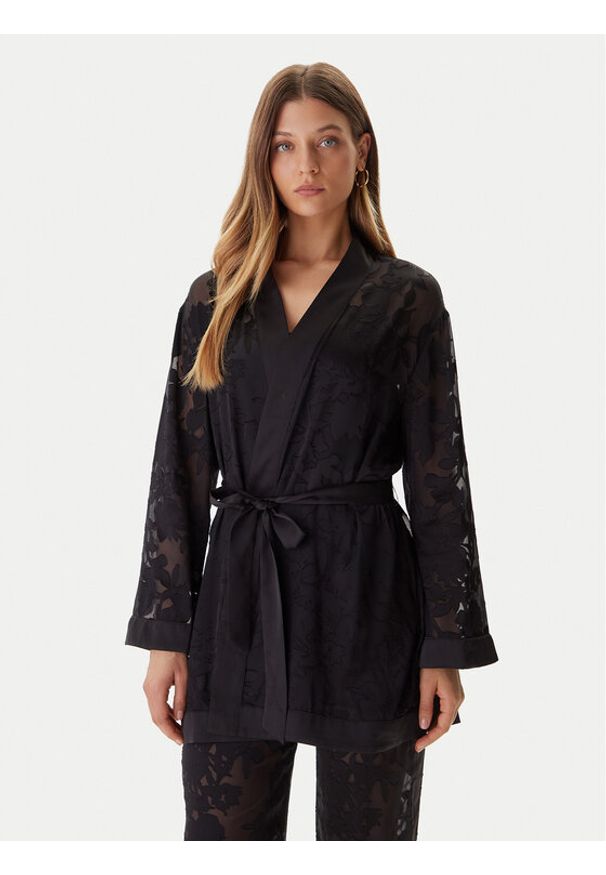 Guess Szlafrok O5BX11 W4700 Czarny. Kolor: czarny. Materiał: syntetyk