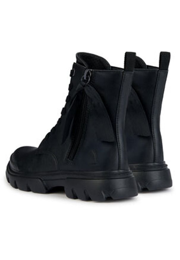 Geox Trzewiki J Junette Girl J36HVG 000BC C9999 D Czarny. Kolor: czarny. Materiał: skóra