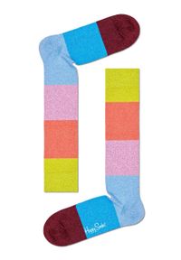 Happy-Socks - Happy Socks - Podkolanówki Stripe. Kolor: wielokolorowy. Materiał: bawełna, materiał, poliamid, elastan #1