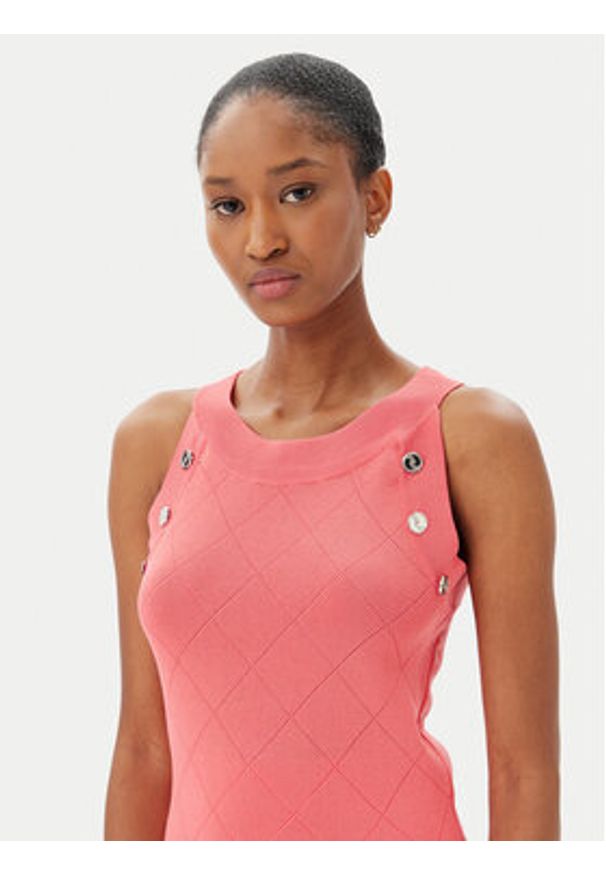 Artigli Sweter ACMA001879 219 Koralowy Regular Fit. Kolor: pomarańczowy. Materiał: wiskoza