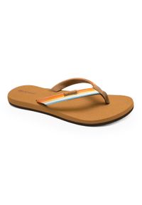 RIPCURL - Japonki damskie Rip Curl Freedom Bloom Open Toe. Nosek buta: otwarty. Kolor: pomarańczowy. Styl: sportowy