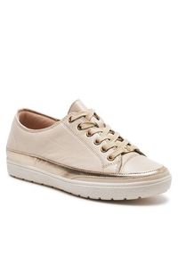 Caprice Sneakersy 9-23654-42 Écru. Kolor: kremowy. Materiał: skóra #2