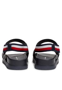 TOMMY HILFIGER - Tommy Hilfiger Sandały Elevated Hilfiger Strappy Sandal FM0FM05008 Granatowy. Kolor: niebieski #7