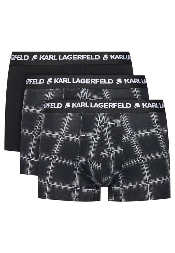 Karl Lagerfeld - KARL LAGERFELD Komplet 3 par bokserek A4M47002 Czarny. Kolor: czarny