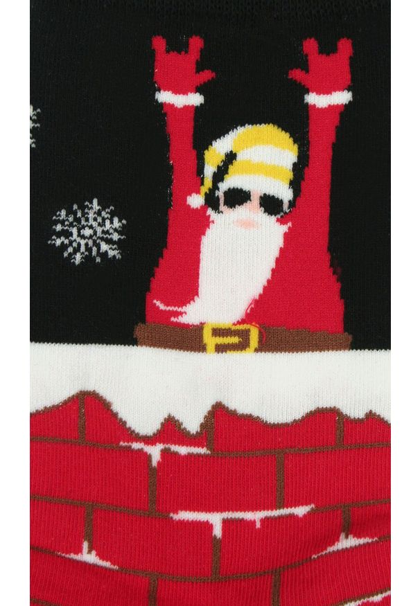 Świąteczne Skarpetki - Alties - Mikołaj w Kominie. Kolor: wielokolorowy. Materiał: poliester, bawełna, elastan