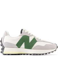 Buty damskie New Balance WS327PU – szare. Okazja: na co dzień. Kolor: szary. Materiał: skóra, guma, dresówka, materiał. Szerokość cholewki: normalna. Sezon: wiosna