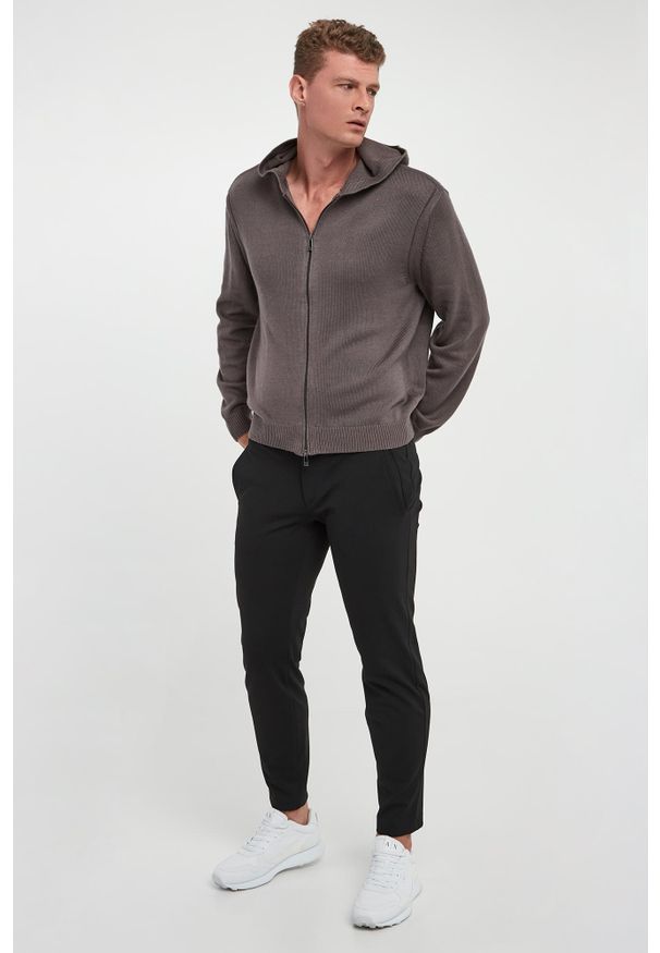 Armani Exchange - Sweter męski z wełną dziewiczą ARMANI EXCHANGE. Materiał: wełna