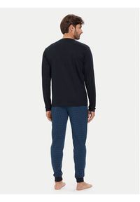 BOSS Piżama Relax 50550494 Granatowy Regular Fit. Kolor: niebieski. Materiał: bawełna