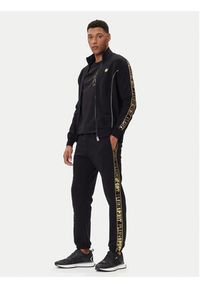 Plein Sport Spodnie dresowe PAEC MJT2602 STE003N Czarny Regular Fit. Kolor: czarny. Materiał: bawełna #4