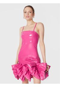 ROTATE Sukienka koktajlowa Leiza RT2219 Różowy Regular Fit. Kolor: różowy. Materiał: syntetyk. Styl: wizytowy #1