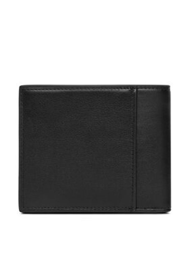 Calvin Klein Jeans Duży Portfel Męski Jeans Hardware Bifold W/Coin LV04G1082G Czarny. Kolor: czarny. Materiał: skóra