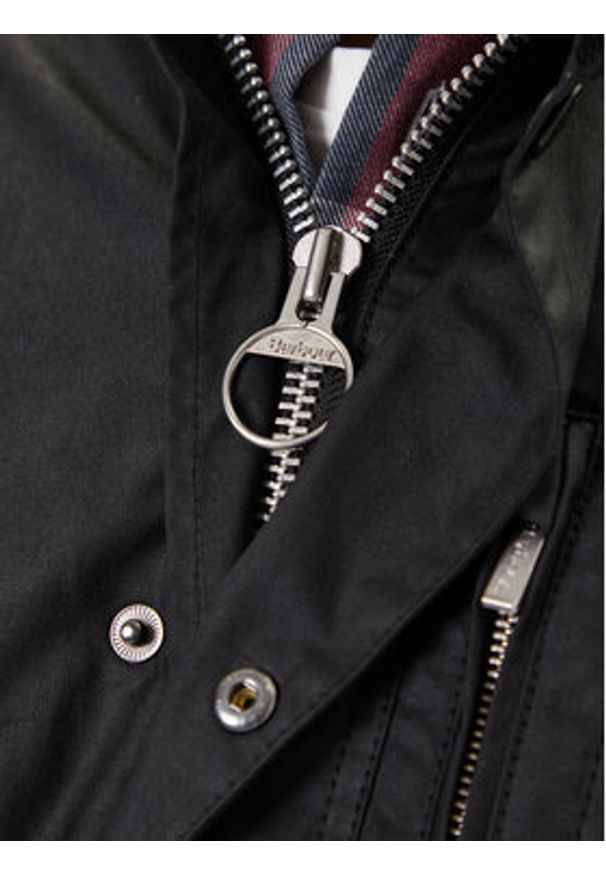 Barbour Kurtka przejściowa Sapper MWX0020BK71 Czarny Regular Fit. Kolor: czarny. Materiał: bawełna