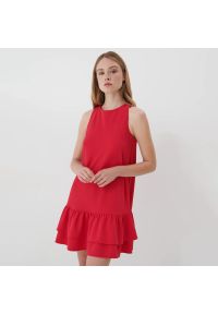 Mohito - Trapezowa sukienka Eco Aware - Czerwony. Kolor: czerwony. Typ sukienki: trapezowe #1