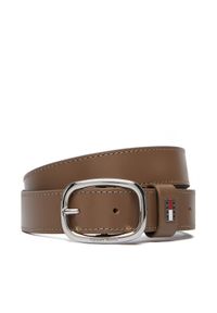 Tommy Jeans Pasek Tjw Oval 3.0 AW0AW15836 Brązowy. Kolor: brązowy. Materiał: skóra #1