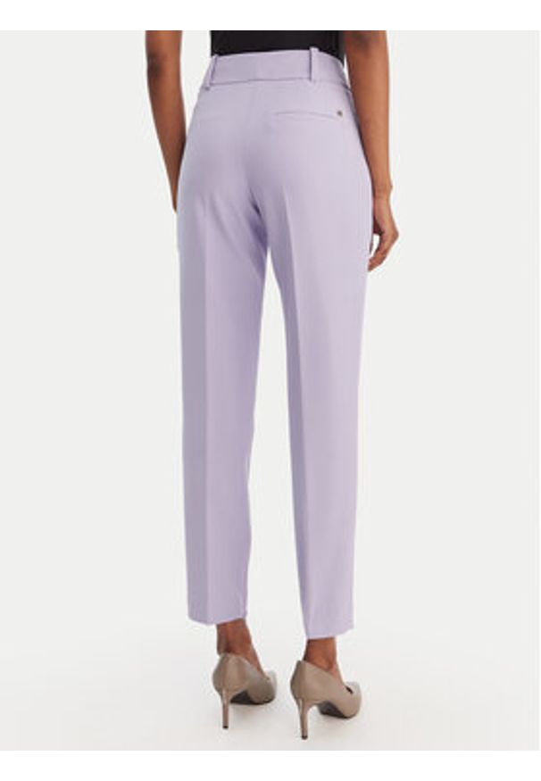 Hugo - HUGO Spodnie materiałowe Hedima-1 50544742 Fioletowy Slim Fit. Kolor: fioletowy. Materiał: syntetyk