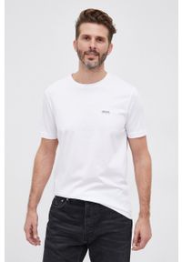 Boss T-shirt BOSS ATHLEISURE (2-pack) męski kolor biały gładki. Okazja: na co dzień. Kolor: biały. Materiał: dzianina, poliester. Wzór: gładki. Styl: casual