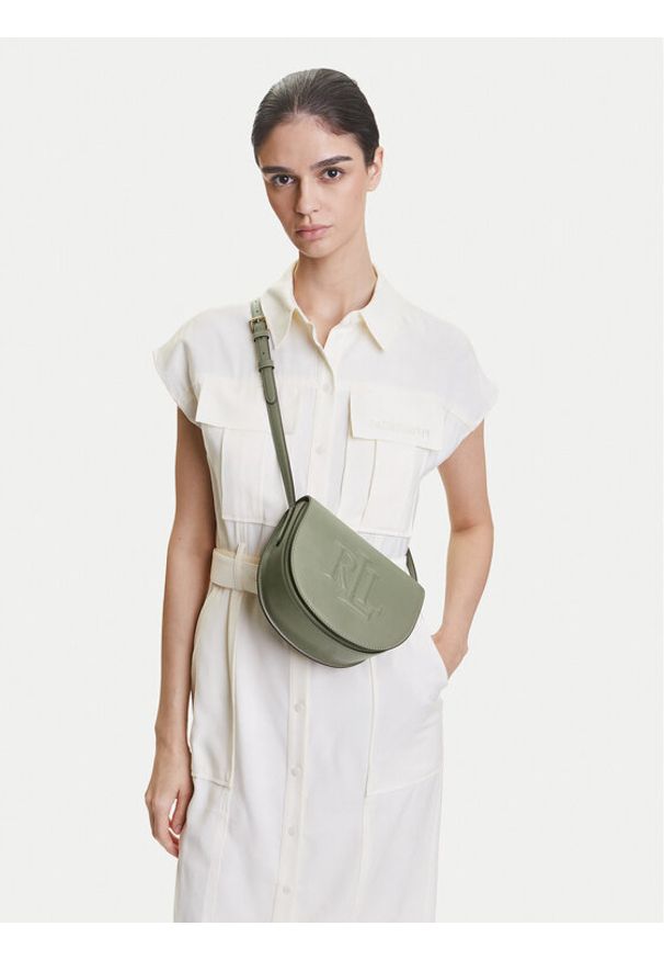 Lauren Ralph Lauren - LAUREN RALPH LAUREN Torebka 431950130010 Zielony. Kolor: zielony. Materiał: skórzane