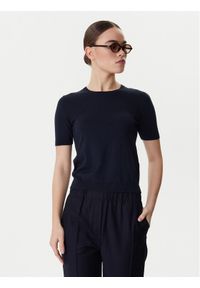 Weekend Max Mara T-Shirt Gabarra 2615361081 Granatowy Slim Fit. Kolor: niebieski. Materiał: bawełna #1