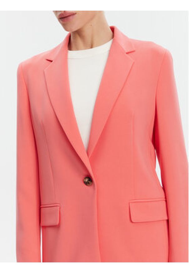 BOSS Marynarka 50490053 Różowy Regular Fit. Kolor: różowy. Materiał: syntetyk