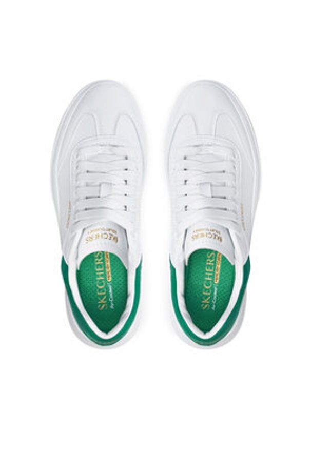 skechers - Skechers Sneakersy Cordova Classic 185060 Biały. Kolor: biały. Materiał: skóra